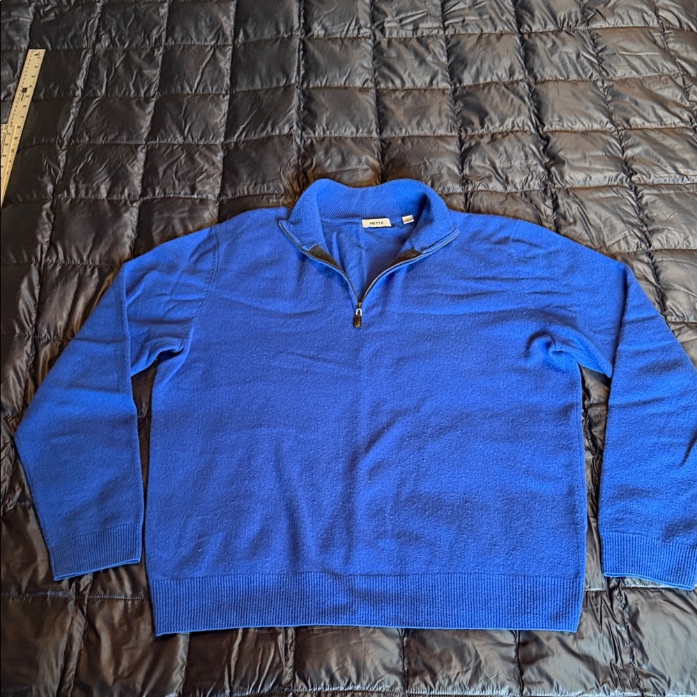 Men's 100% CASHMERE Royal Blue Sweater